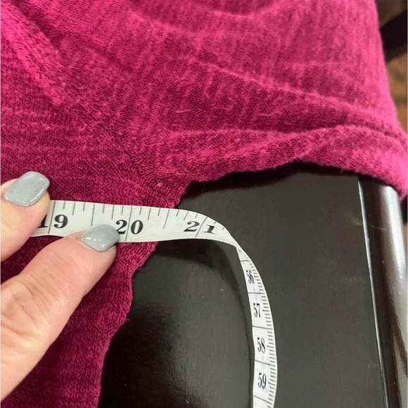 Jones Studio Raspberry Open-Front Draped Cardigan - Picture 7 of 7